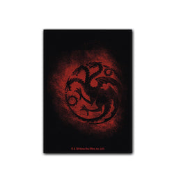 Dragon Shield: Standard 100ct Brushed Art Sleeves - Game of Thrones (House Targaryen)