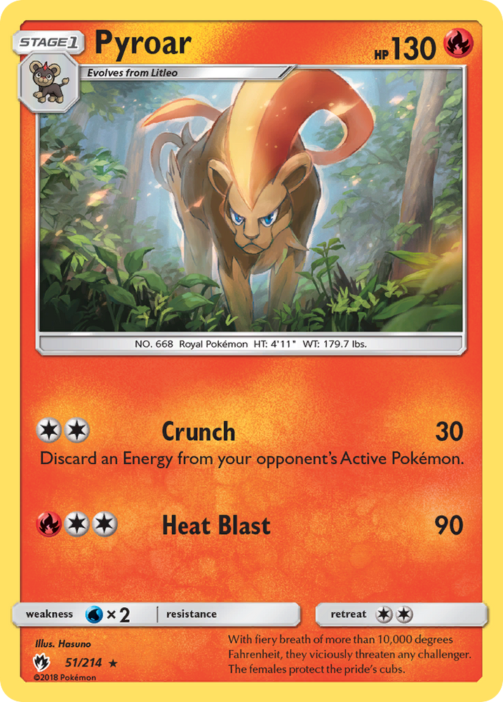 Pyroar (51/214) [Sun &amp; Moon: Lost Thunder] 