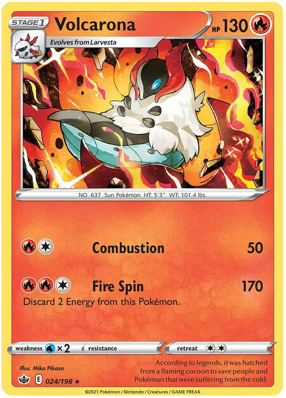 Volcarona (024/198) [Sword &amp; Shield: Chilling Reign] 