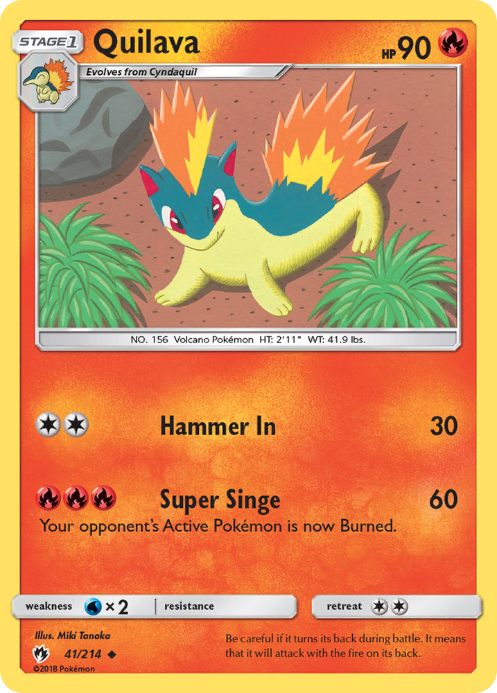 Quilava (41/214) [Sun &amp; Moon: Lost Thunder] 