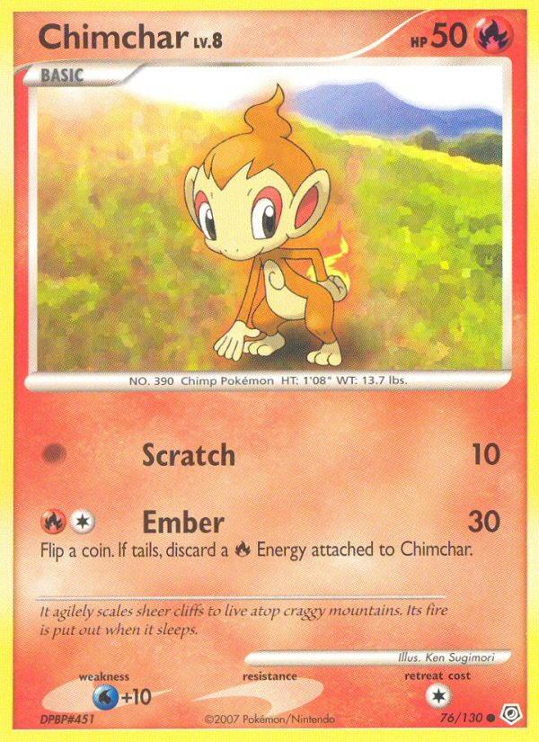 Chimchar (76/130) [Diamond &amp; Pearl: Base Set] 