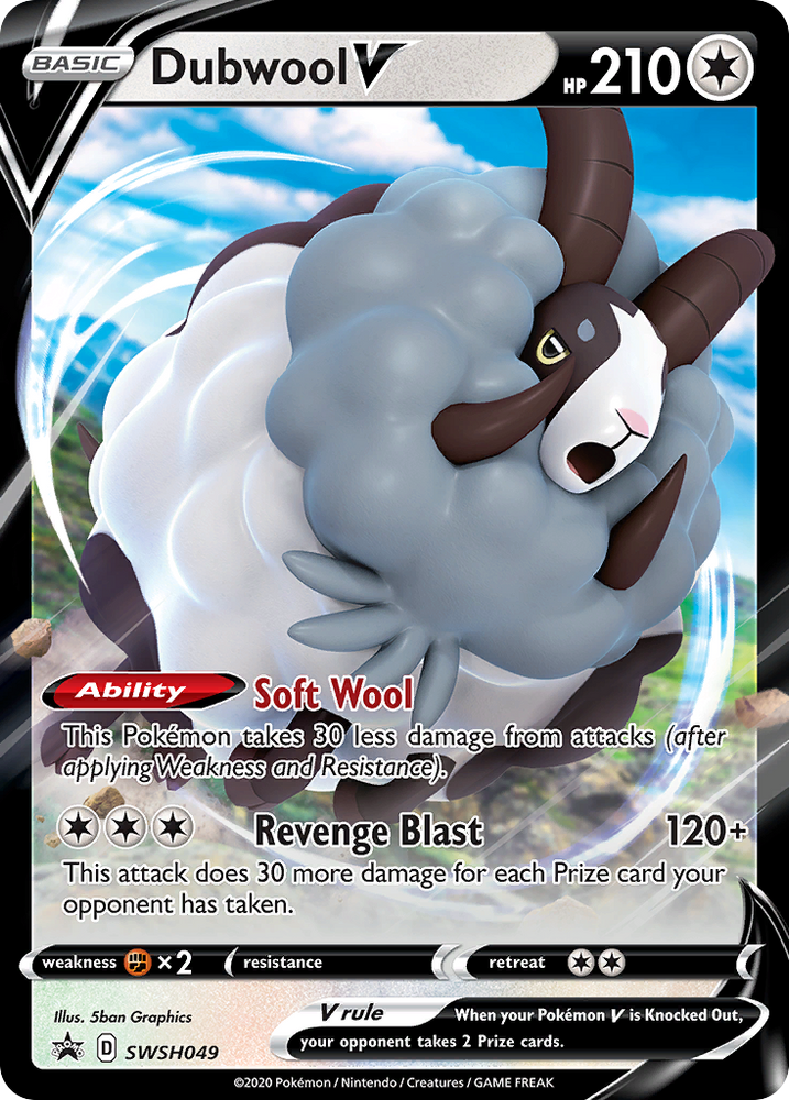 Dubwool V (SWSH049) (Jumbo Card) [Sword &amp; Shield: Black Star Promos] 