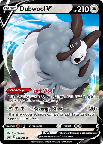 Dubwool V (SWSH049) (Jumbo Card) [Sword &amp; Shield: Black Star Promos] 