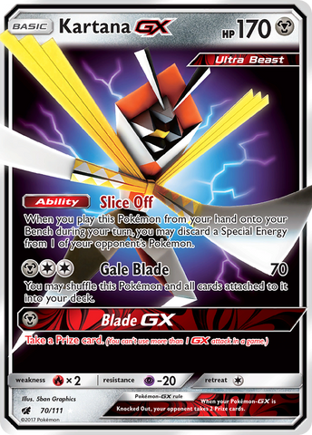 Kartana GX (70/111) [Sun &amp; Moon: Crimson Invasion] 