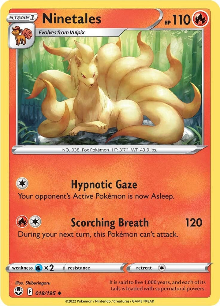 Ninetales (018/195) [Sword &amp; Shield: Silver Tempest] 