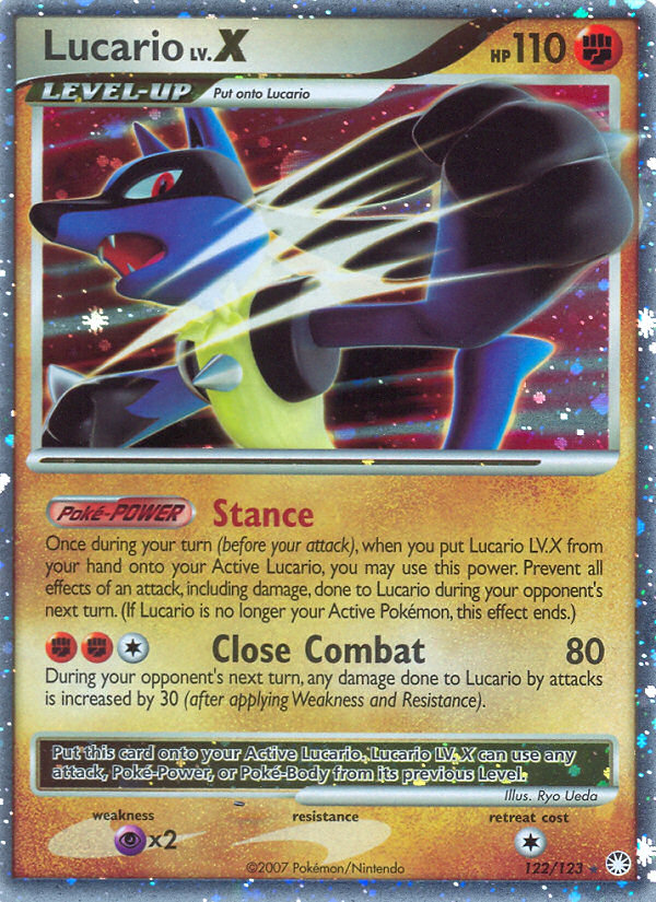 Lucario LV.X (122/123) [Diamond &amp; Pearl: Mysterious Treasures] 