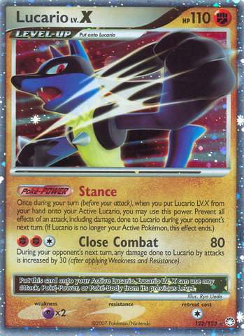 Lucario LV.X (122/123) [Diamond &amp; Pearl: Mysterious Treasures] 