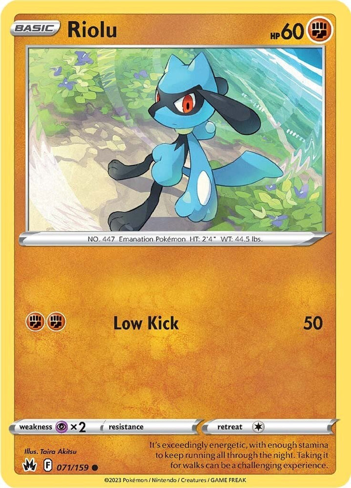 Riolu (071/159) [Sword &amp; Shield: Crown Zenith] 