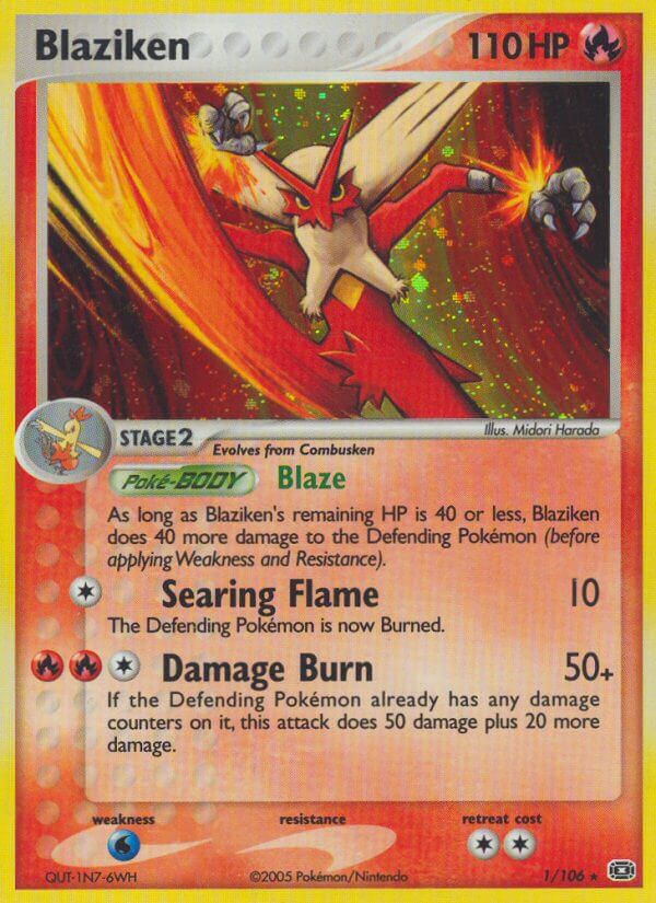 Blaziken (1/106) (Theme Deck Exclusive) [EX: Emerald]