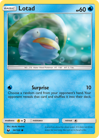 Lotad (36/168) [Sun &amp; Moon: Celestial Storm] 