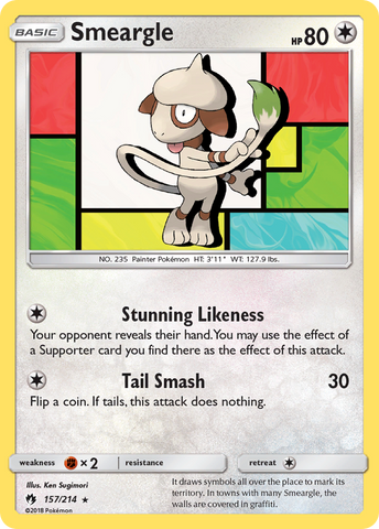 Smeargle (157/214) [Sun &amp; Moon: Lost Thunder] 