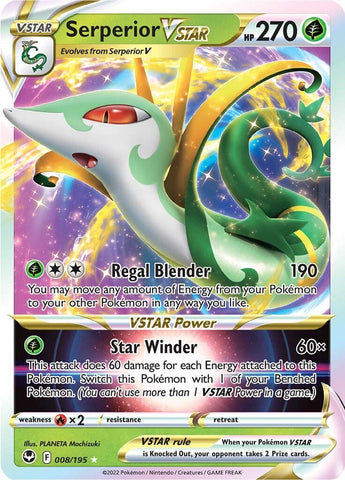 Serperior VSTAR (008/195) [Sword &amp; Shield: Silver Tempest] 