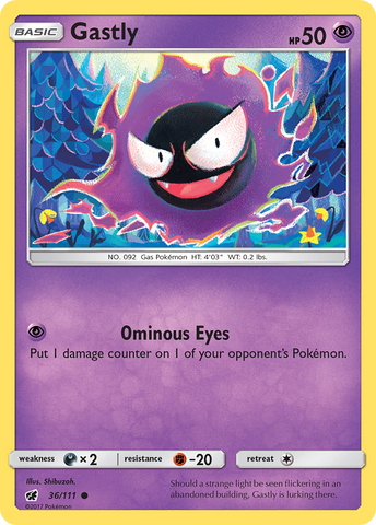 Gastly (36/111) [Sun &amp; Moon: Crimson Invasion] 