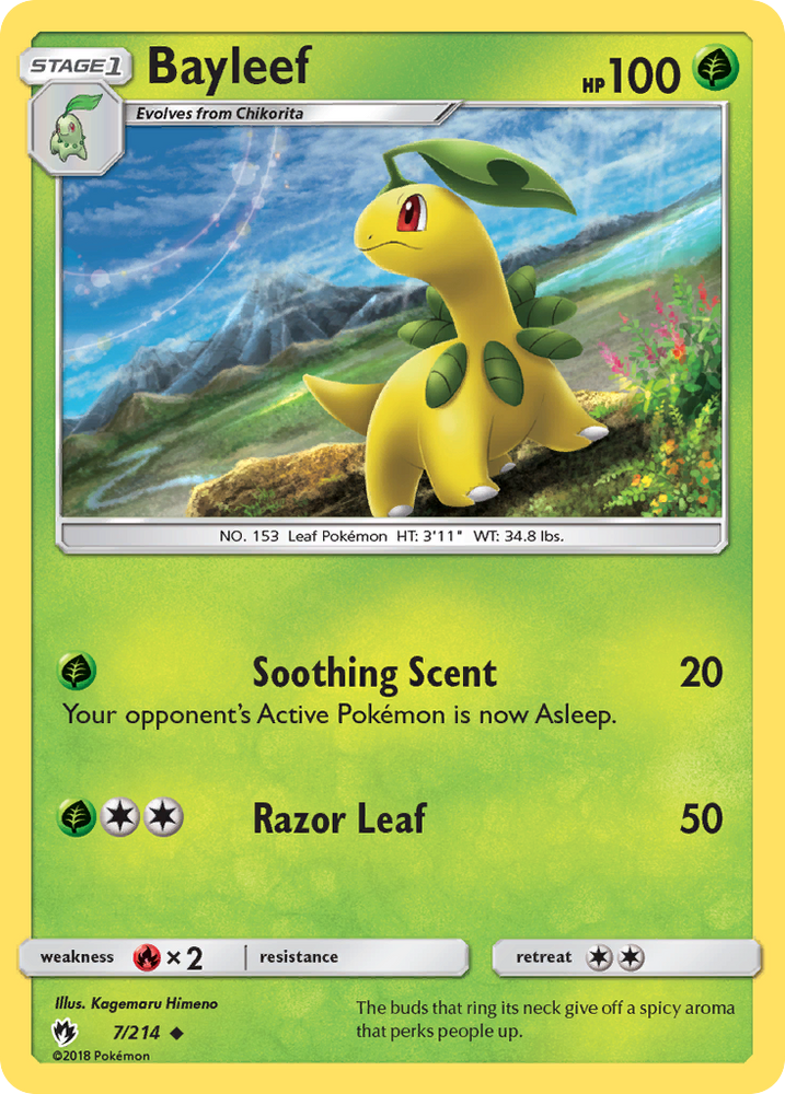 Bayleef (7/214) [Sun &amp; Moon: Lost Thunder] 