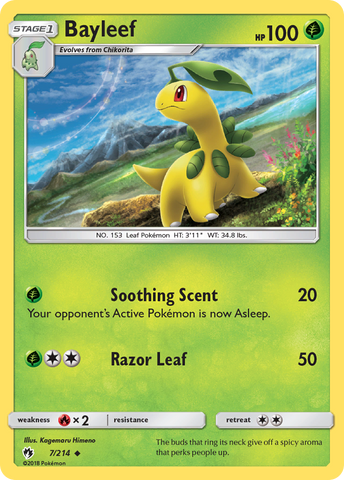 Bayleef (7/214) [Sun &amp; Moon: Lost Thunder] 