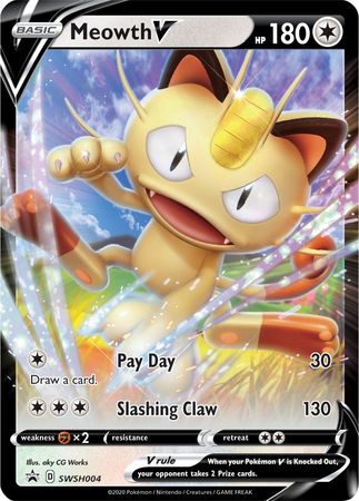 Meowth V (SWSH004) [Sword &amp; Shield: Black Star Promos] 