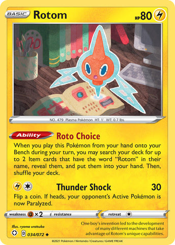 Rotom (034/072) [Sword &amp; Shield: Shining Fates] 