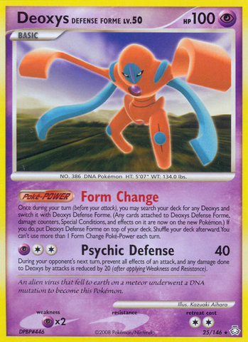 Deoxys Defense Forme (25/146) [Diamond &amp; Pearl: Legends Awakened] 