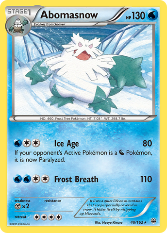 Abomasnow (40/162) [XY:BREAKthrough] 