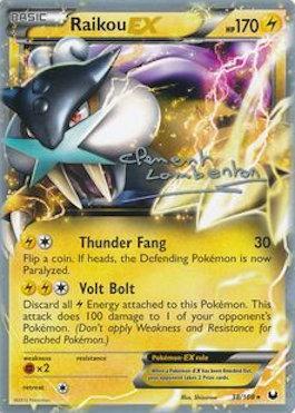 Raikou EX (38/108) (Eel Under Rock - Clement Lamberton) [World Championships 2013] 