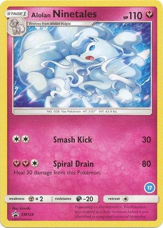 Alolan Ninetales (SM128) (Deck Exclusive #17) [Sun &amp; Moon: Trainer Kit - Alolan Ninetales] 