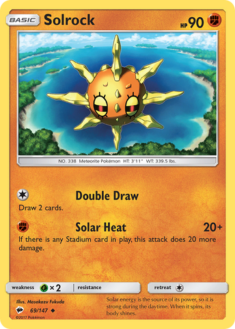 Solrock (69/147) [Sun &amp; Moon: Burning Shadows] 