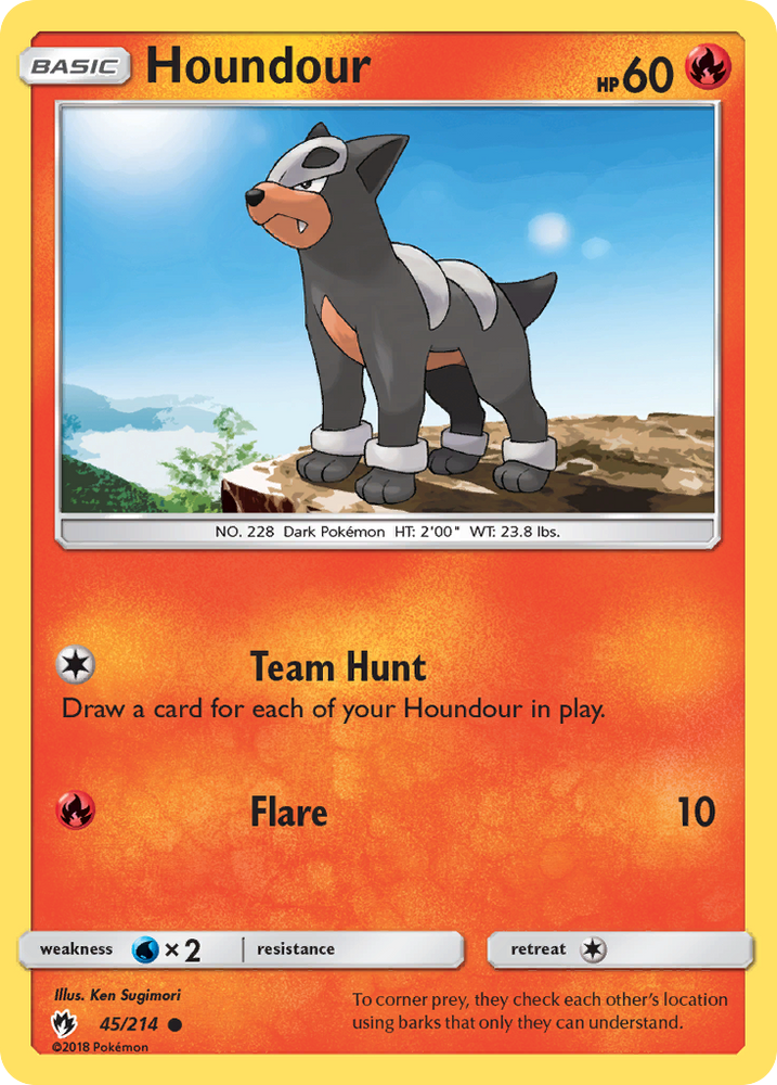 Houndour (45/214) [Sun &amp; Moon: Lost Thunder] 