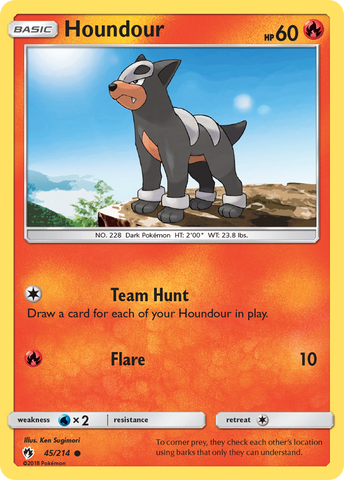 Houndour (45/214) [Sun &amp; Moon: Lost Thunder] 