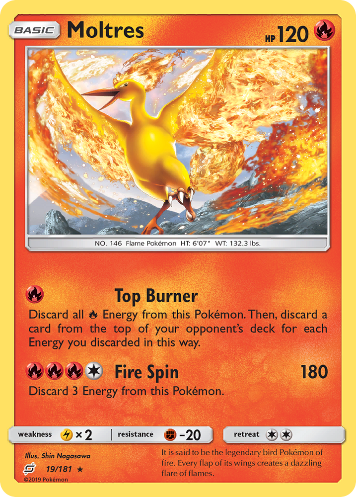 Moltres (19/181) [Sun &amp; Moon: Team Up] 