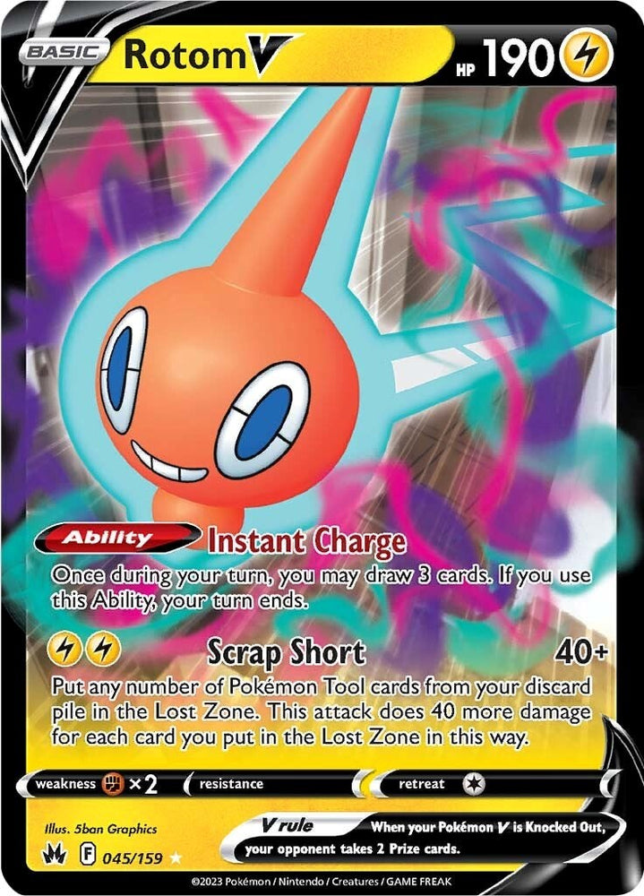 Rotom V (045/159) [Sword &amp; Shield: Crown Zenith] 