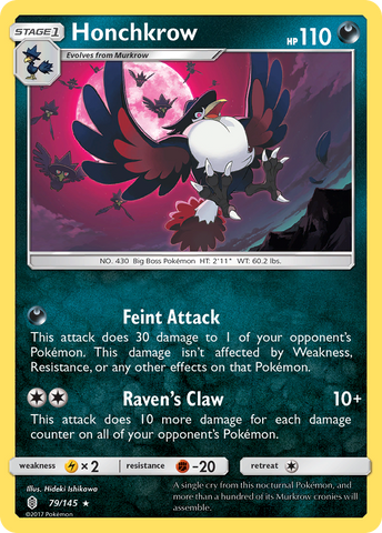 Honchkrow (79/145) [Sun &amp; Moon: Guardians Rising] 