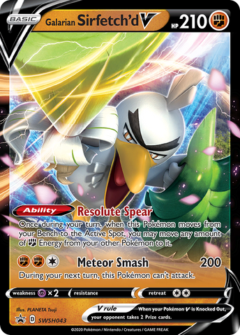 Galarian Sirfetch'd V (SWSH043) [Sword &amp; Shield: Black Star Promos] 