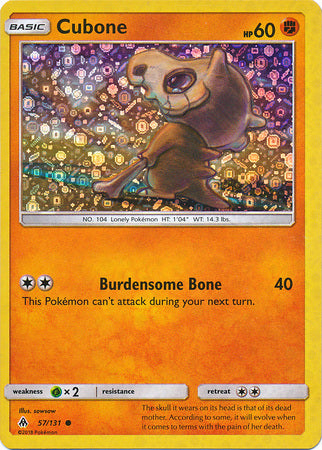 Cubone (57/131) (General Mills Promo) [Sun &amp; Moon: Forbidden Light] 