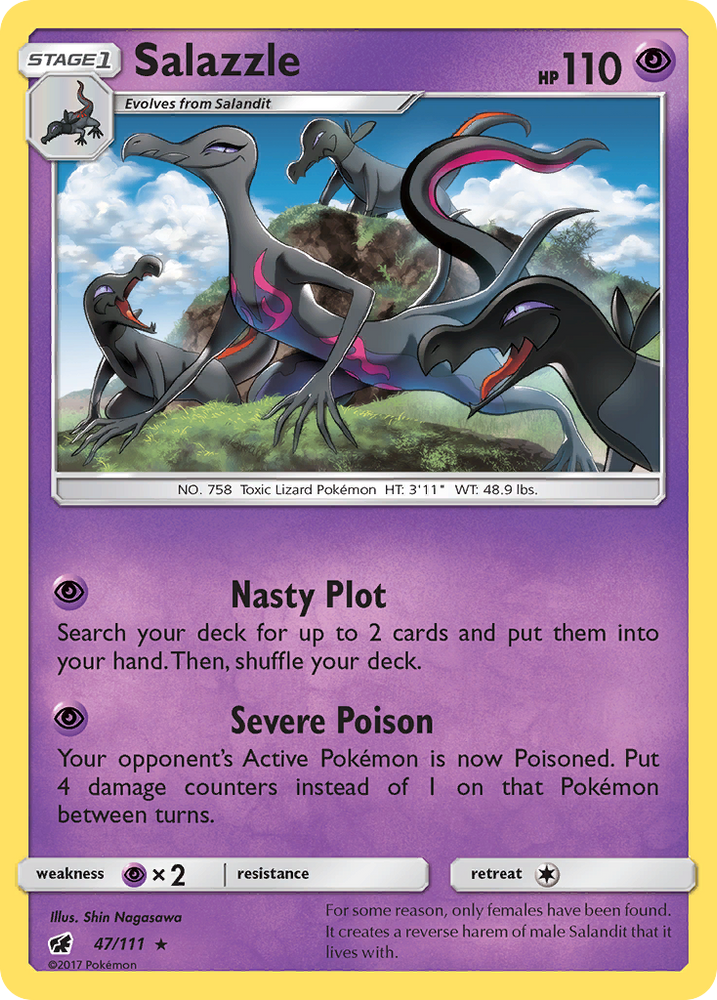 Salazzle (47/111) [Sun &amp; Moon: Crimson Invasion] 