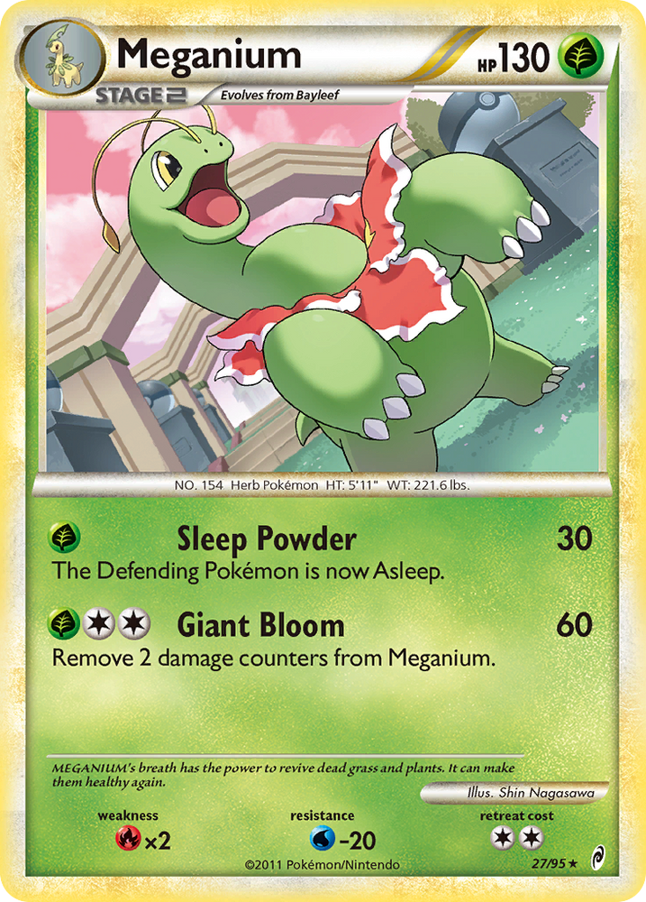 Meganium (27/95) [HeartGold &amp; SoulSilver: Call of Legends] 