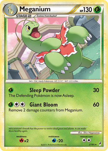 Meganium (27/95) [HeartGold &amp; SoulSilver: Call of Legends] 