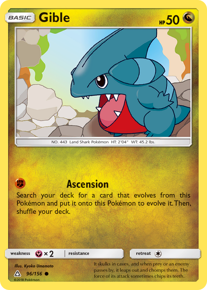 Gible (96/156) [Sun &amp; Moon: Ultra Prism] 