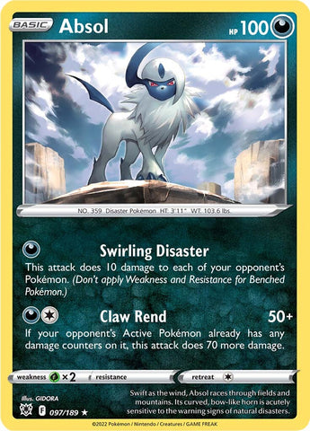 Absol (097/189) (Theme Deck Exclusive) [Sword &amp; Shield: Astral Radiance] 