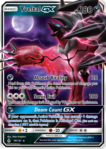 Yveltal GX (79/131) [Sun &amp; Moon: Forbidden Light] 