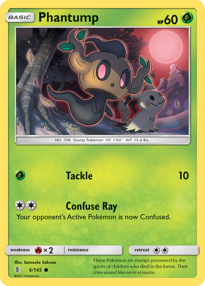 Phantump (6/145) [Sun &amp; Moon: Guardians Rising] 