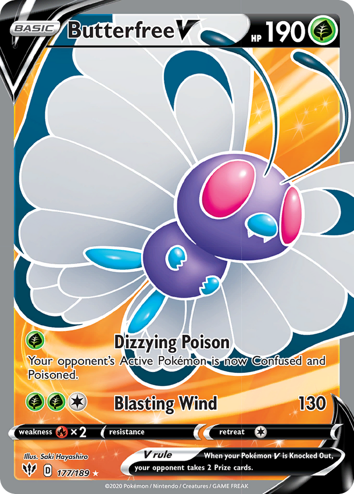 Butterfree V (177/189) [Sword &amp; Shield: Darkness Ablaze] 