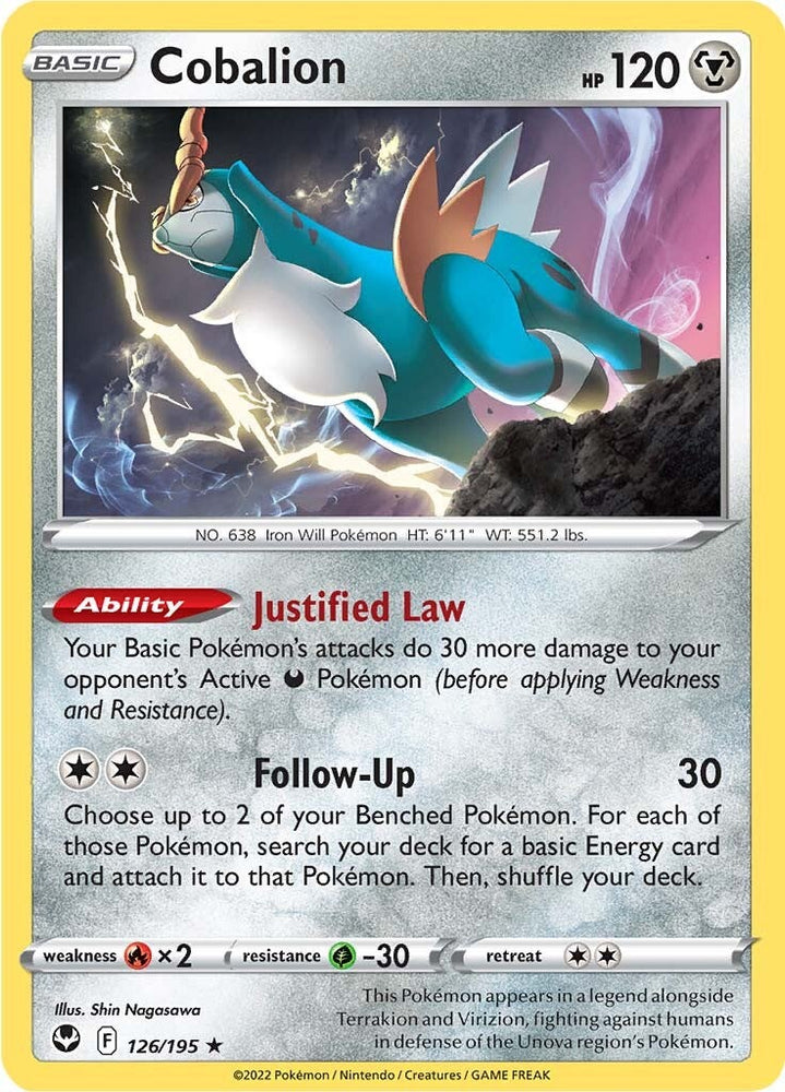 Cobalion (126/195) [Sword &amp; Shield: Silver Tempest] 