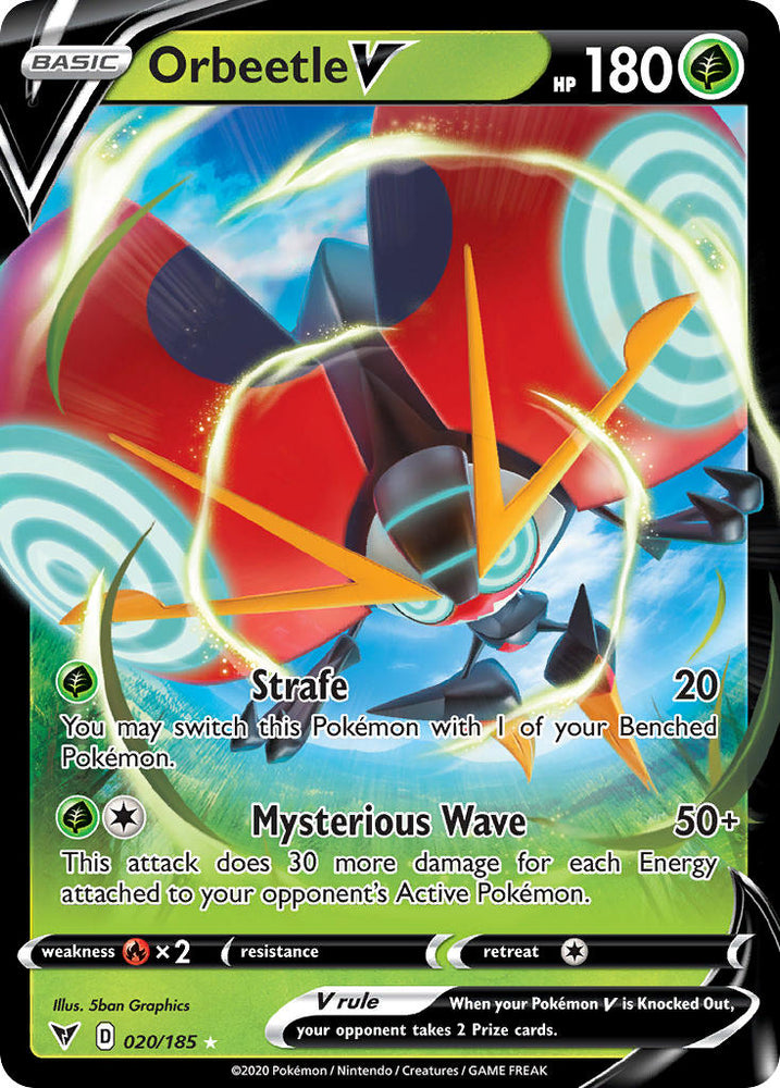 Orbeetle V (020/185) [Sword &amp; Shield: Vivid Voltage] 