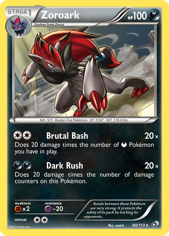 Zoroark (90/113) (Theme Deck Exclusive) [Black &amp; White: Legendary Treasures] 