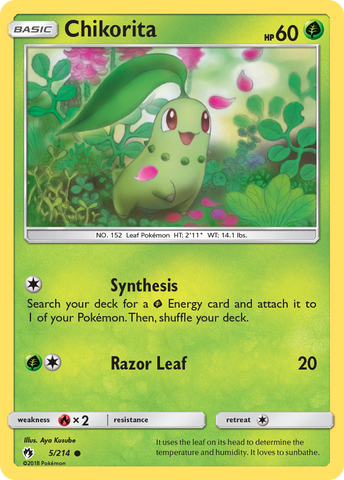 Chikorita (5/214) [Sun &amp; Moon: Lost Thunder] 