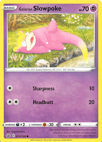 Galarian Slowpoke (054/198) [Sword &amp; Shield: Chilling Reign] 