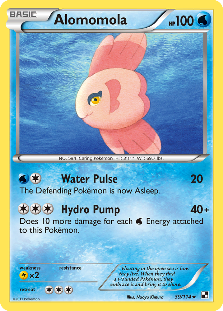 Alomomola (39/114) [Black &amp; White: Base Set] 