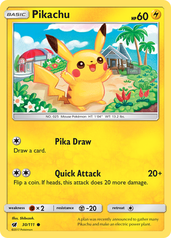 Pikachu (30/111) [Sun &amp; Moon: Crimson Invasion] 