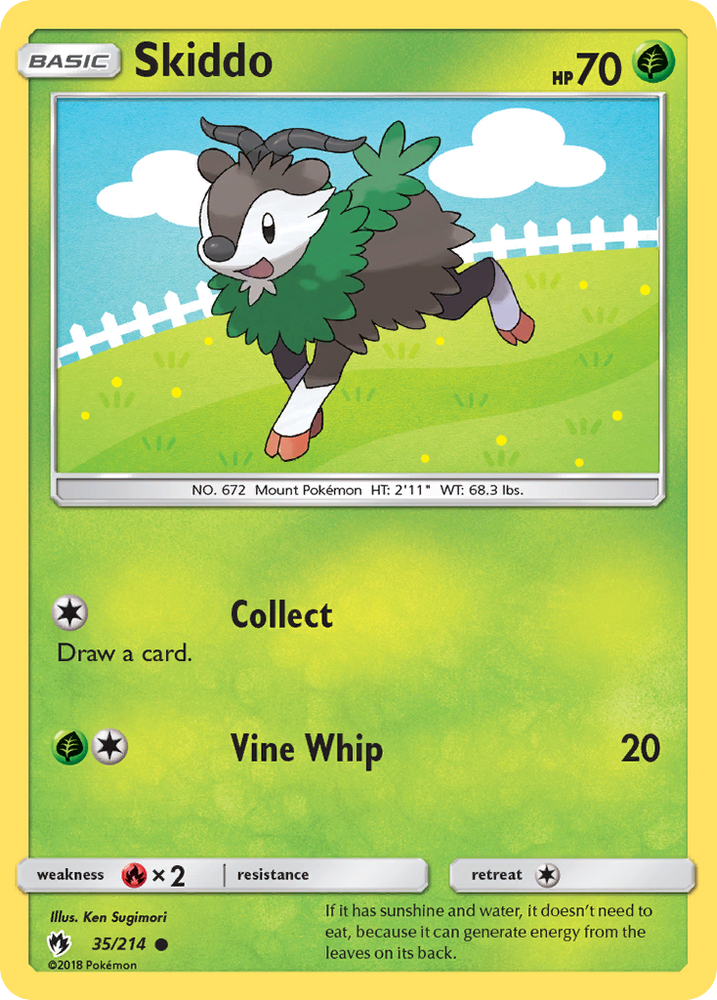 Skiddo (35/214) [Sun &amp; Moon: Lost Thunder] 