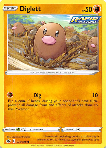 Diglett (076/198) [Sword &amp; Shield: Chilling Reign] 